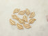 Gold Charms Leaf Charm Gold Plated Hollow Charm, 14mm x 8mm, sold as 5 pieces dainty gold leaf charms trendy charms
